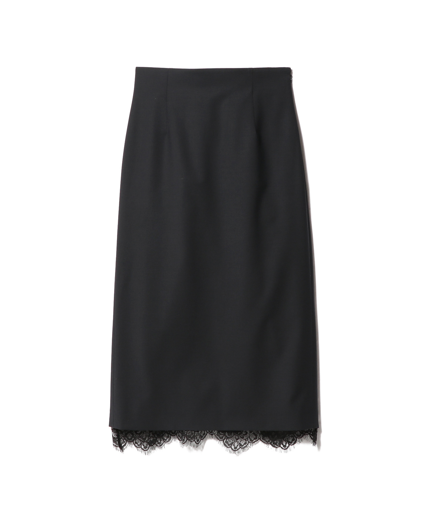 梳毛タイトペチレーススカート