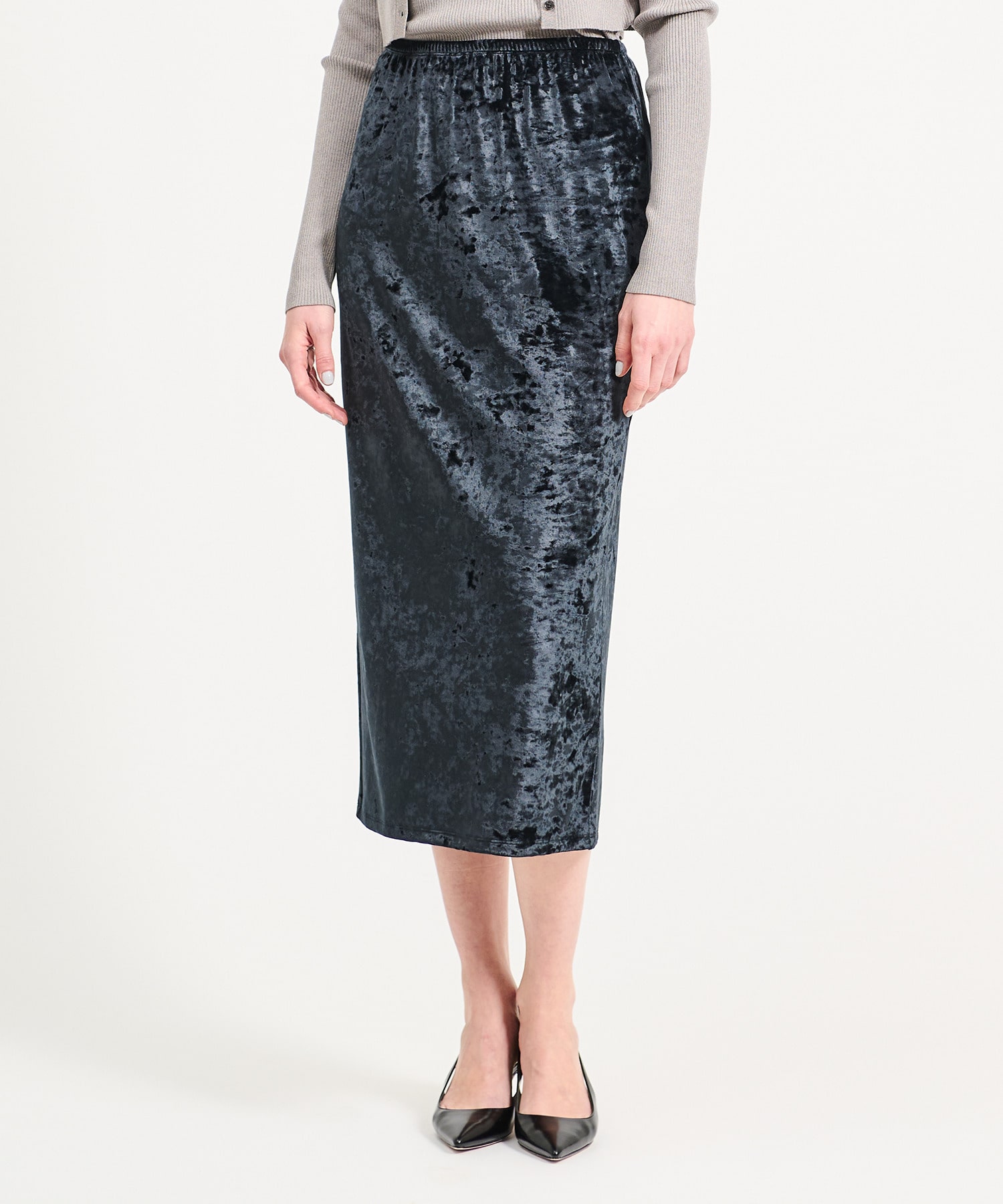 クラッシュベロア タイトスカート《EXCLUSIVE》