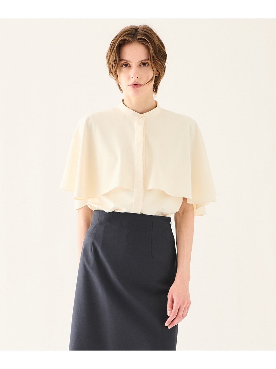 ケープライクブラウス