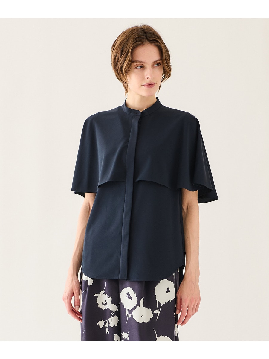 ケープライクブラウス