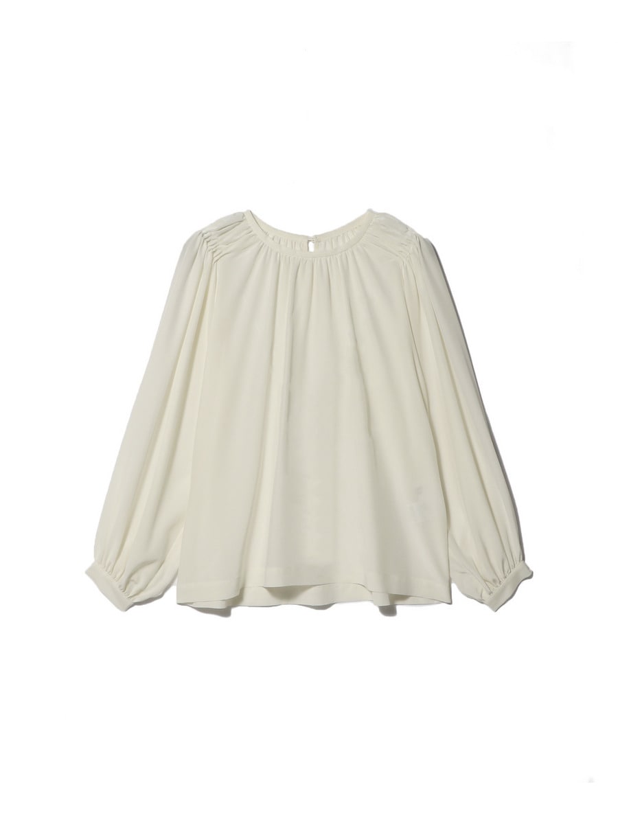 ギャザーシルクブラウス