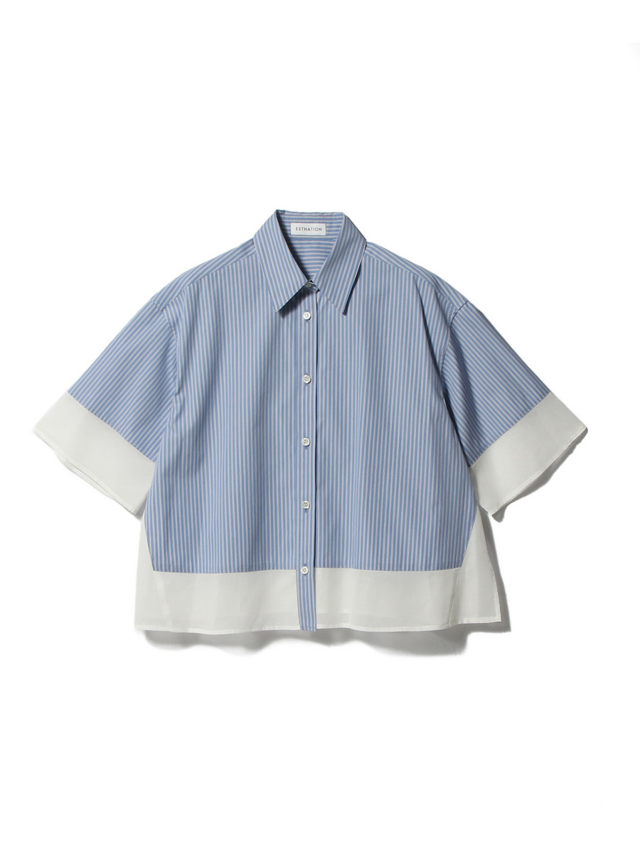 フレアシアーコンビシャツ