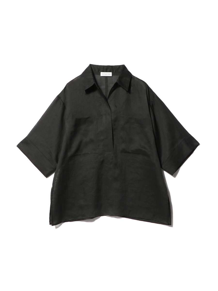 ビッグポケットスキッパーブラウス