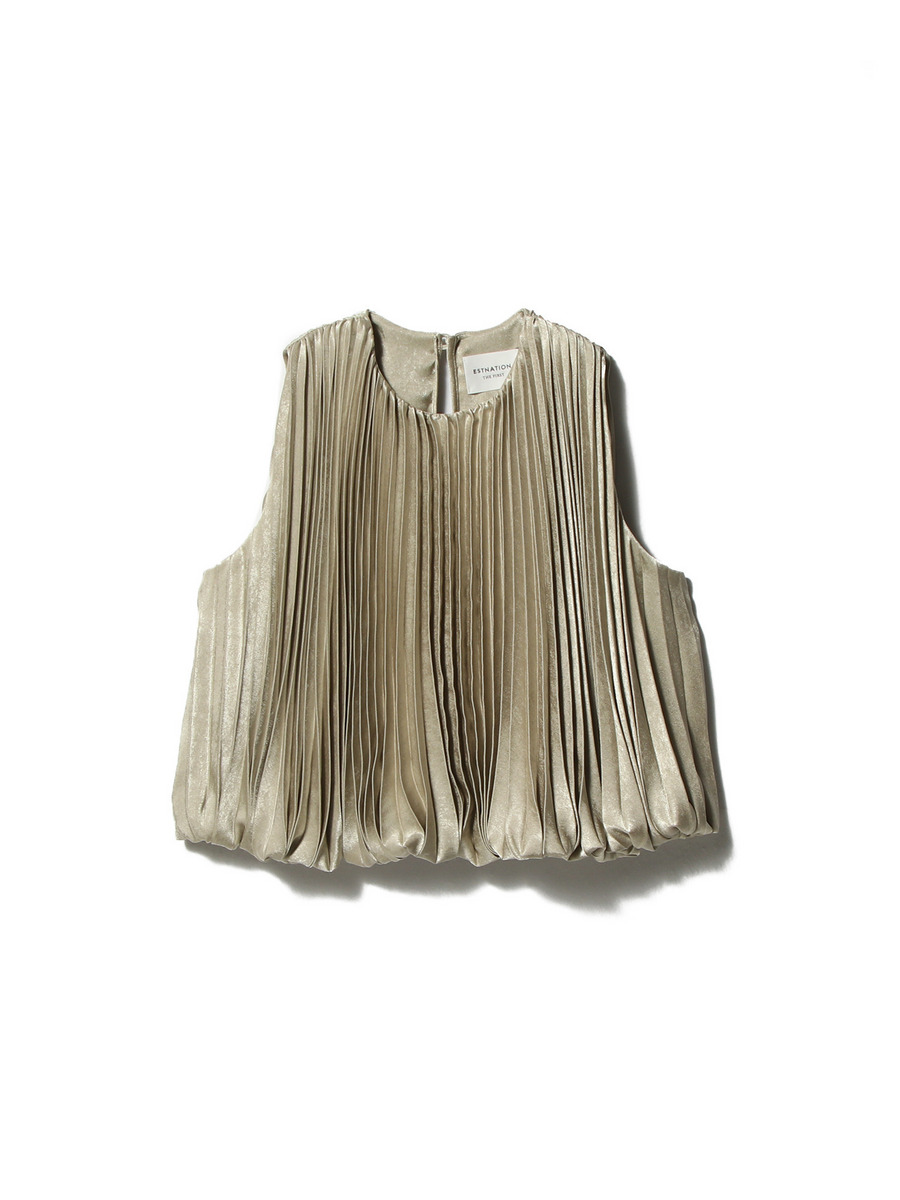 プリーツブラウス