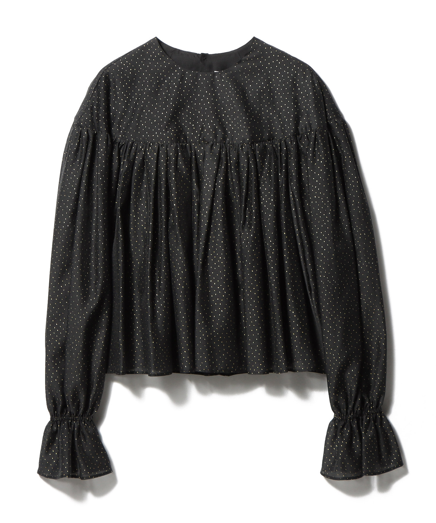 グリッタープリントブラウス