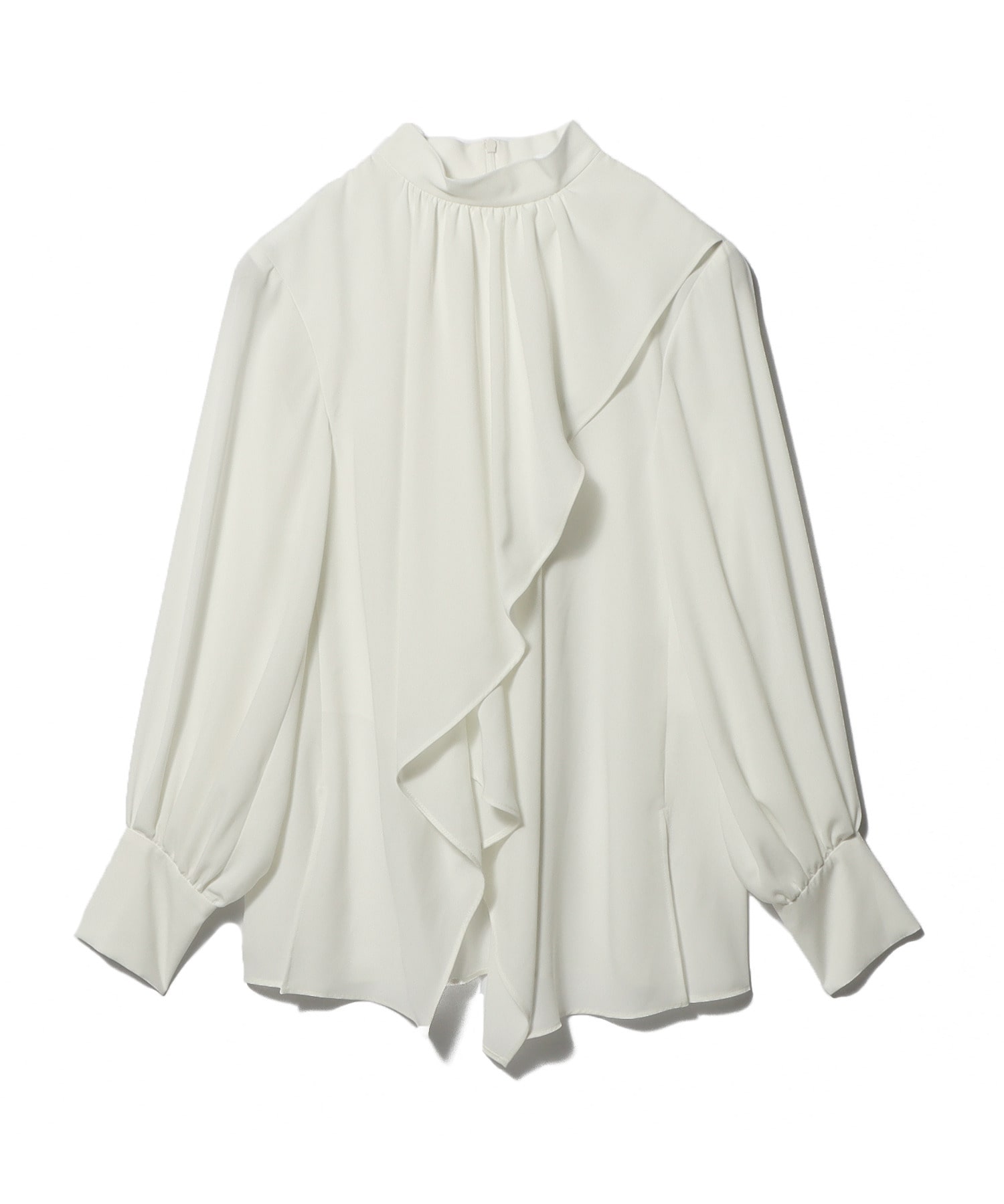 アシンメトリーフレアブラウス