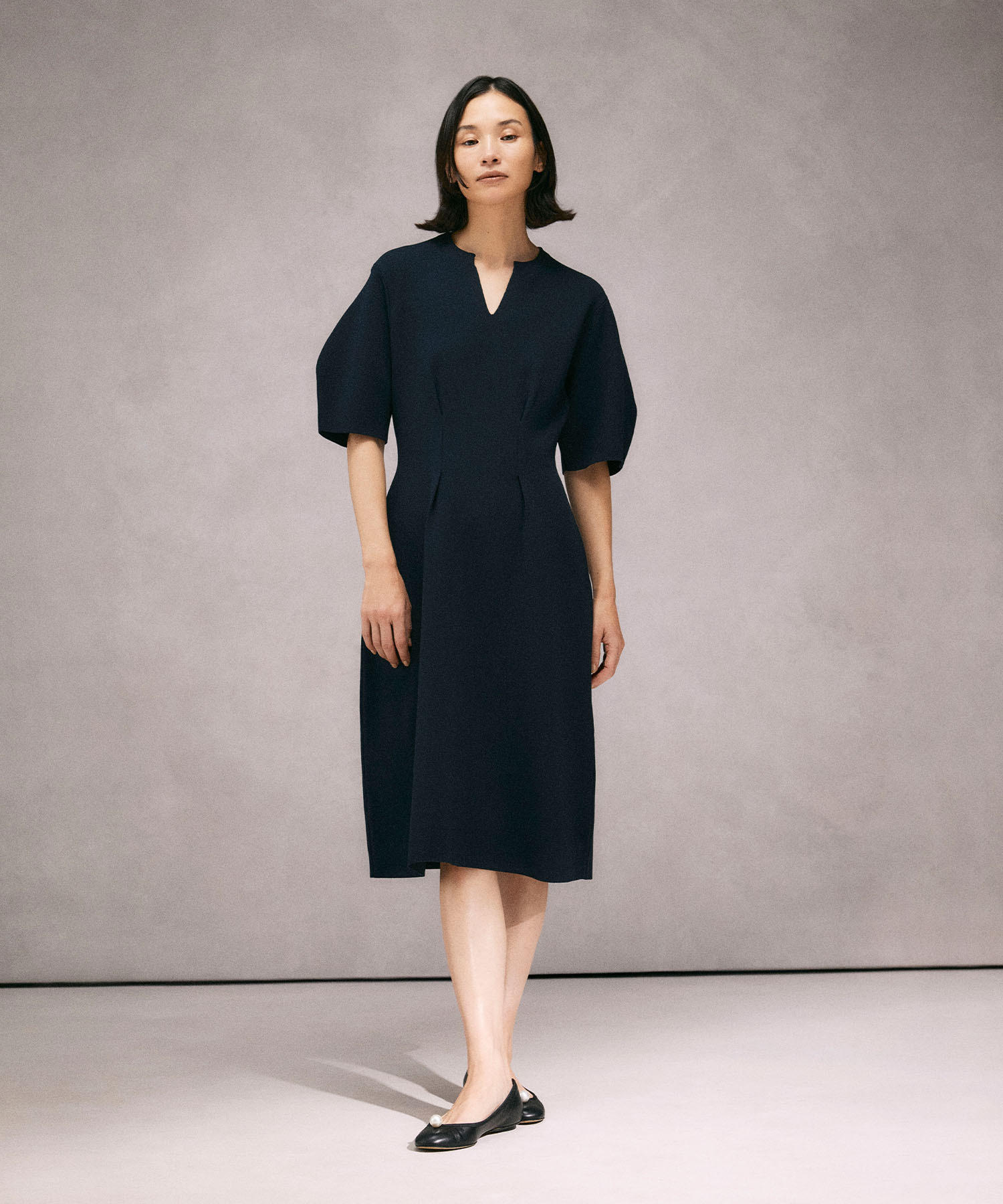 カーヴィーニットワンピース