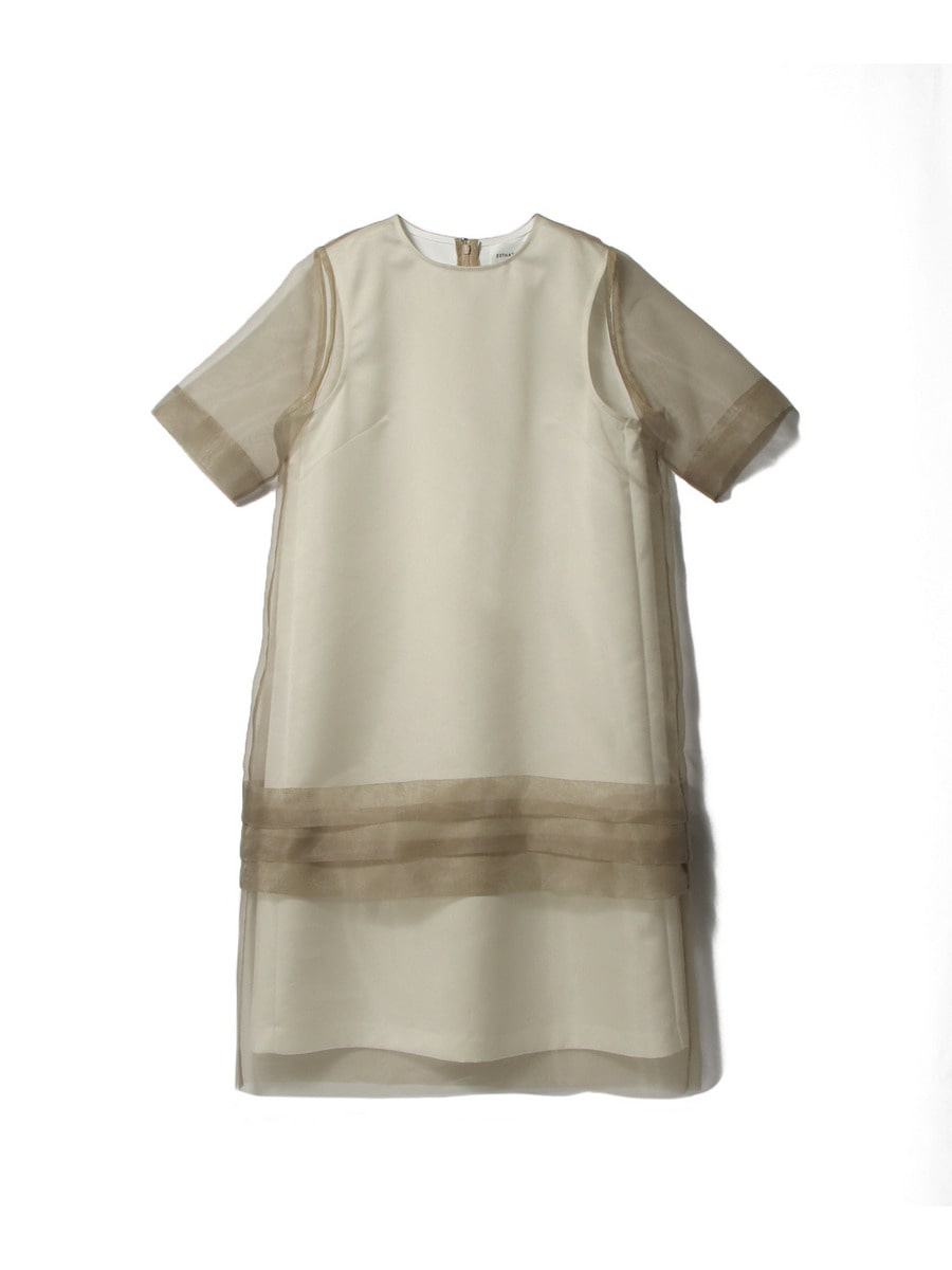 オーガンジーレイヤードワンピ－ス