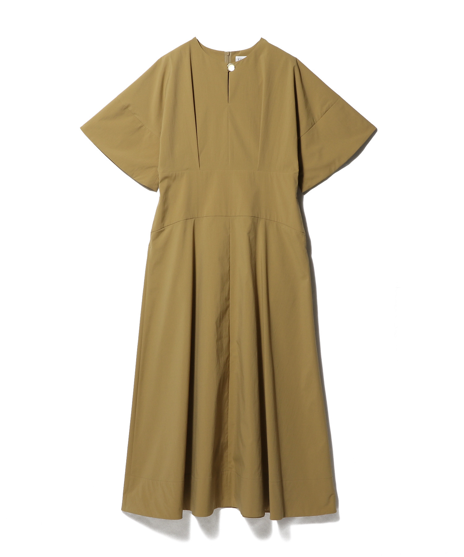 ワイドハーフスリーブワンピース