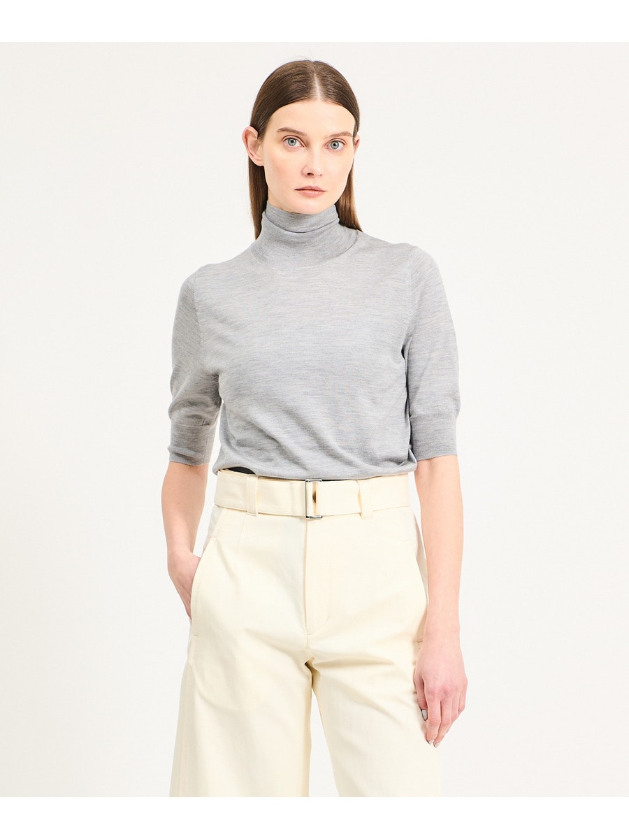 20G ハイネックハーフスリーブプルオーバー