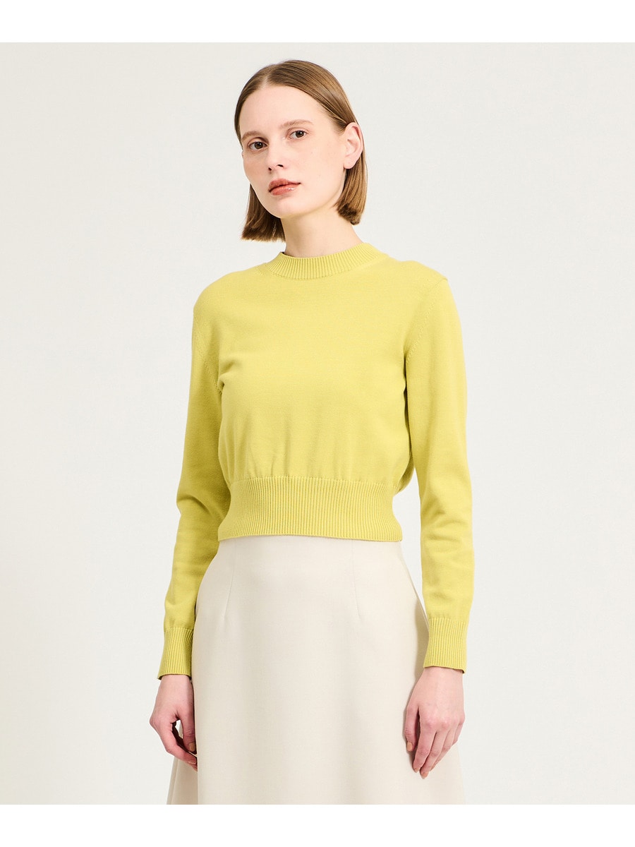 ミドルゲージクルーネック ニット