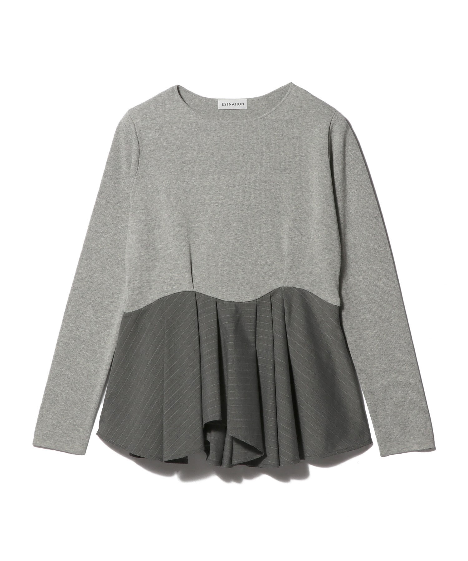 イレヘムペプラムニットコンビ プルオーバー