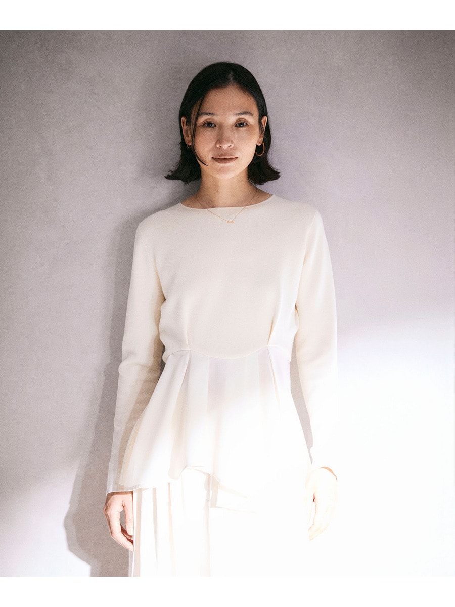 イレヘムペプラムニットコンビ プルオーバー