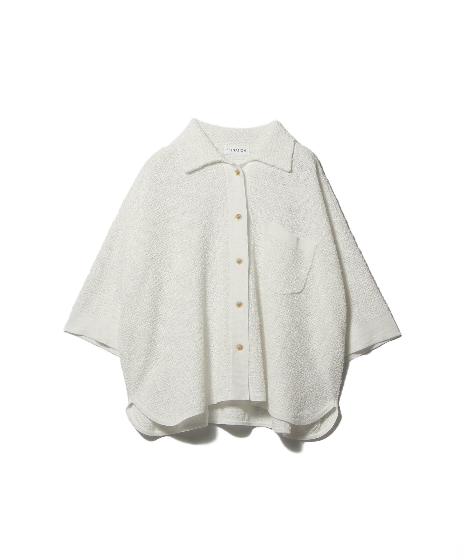 ツイーディーニットシャツ