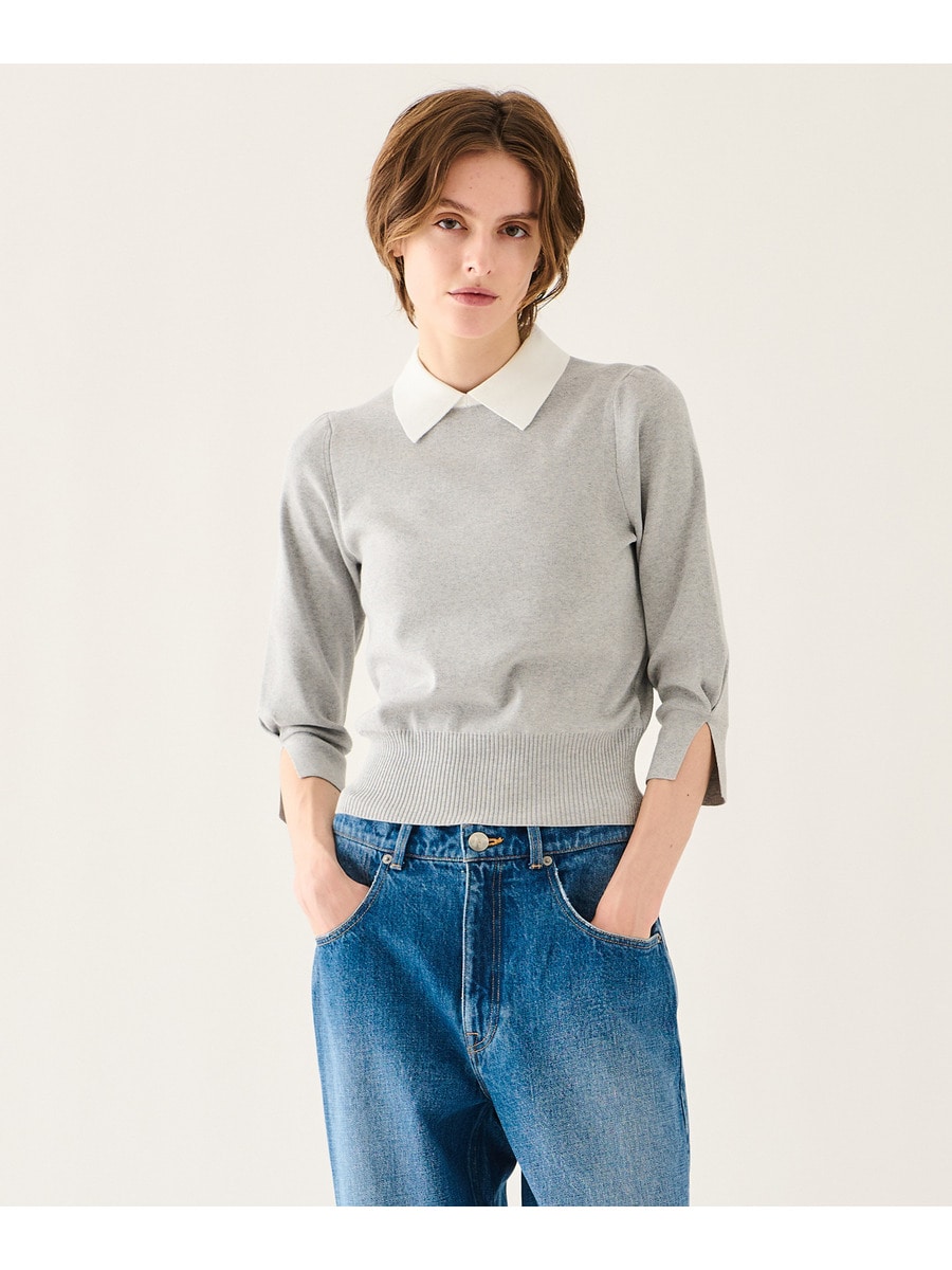 襟付きニット《EXCLUSIVE》