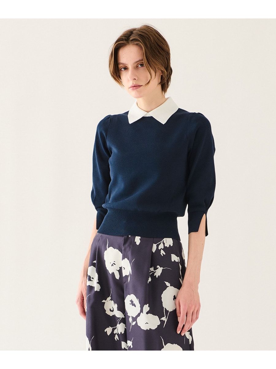 襟付きニット《EXCLUSIVE》