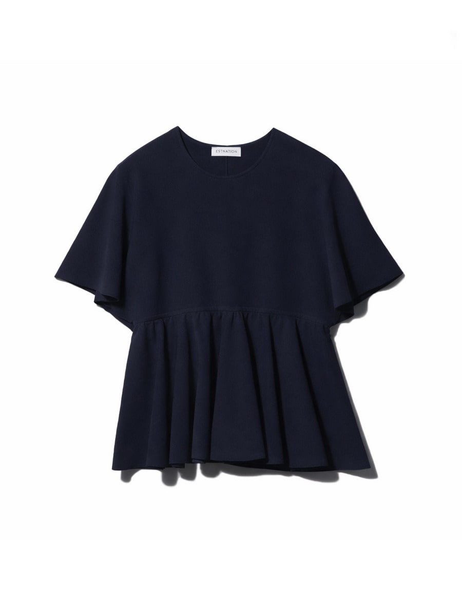 ペプラムカーヴィーニット《EXCLUSIVE》