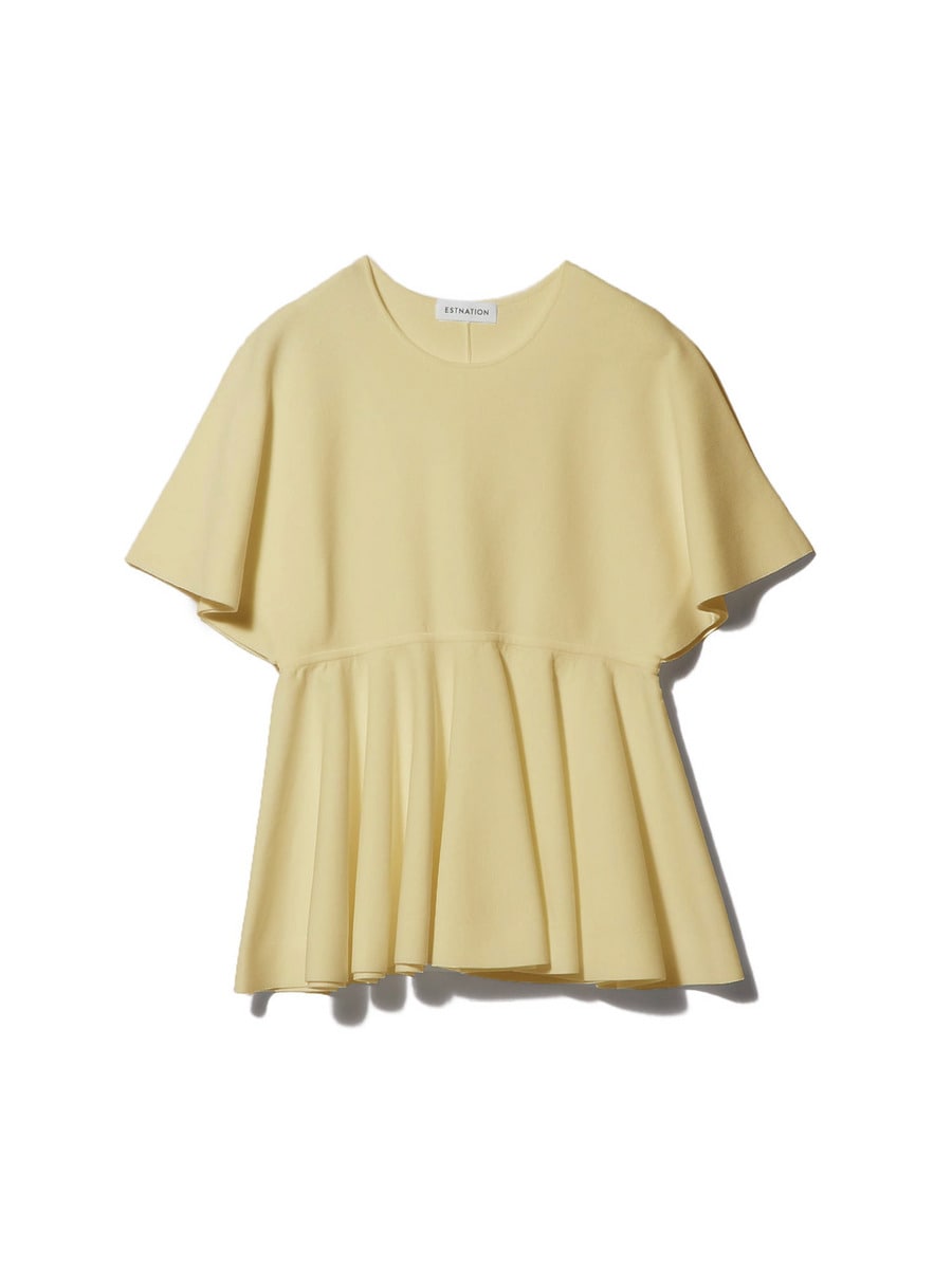 ペプラムカーヴィーニット《EXCLUSIVE》