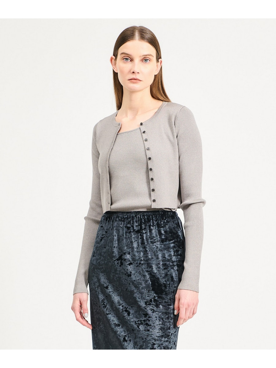 リブタイトカーディガン《EXCLUSIVE》