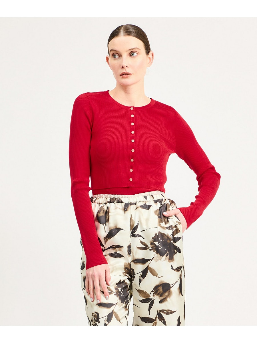 リブタイトカーディガン《EXCLUSIVE》