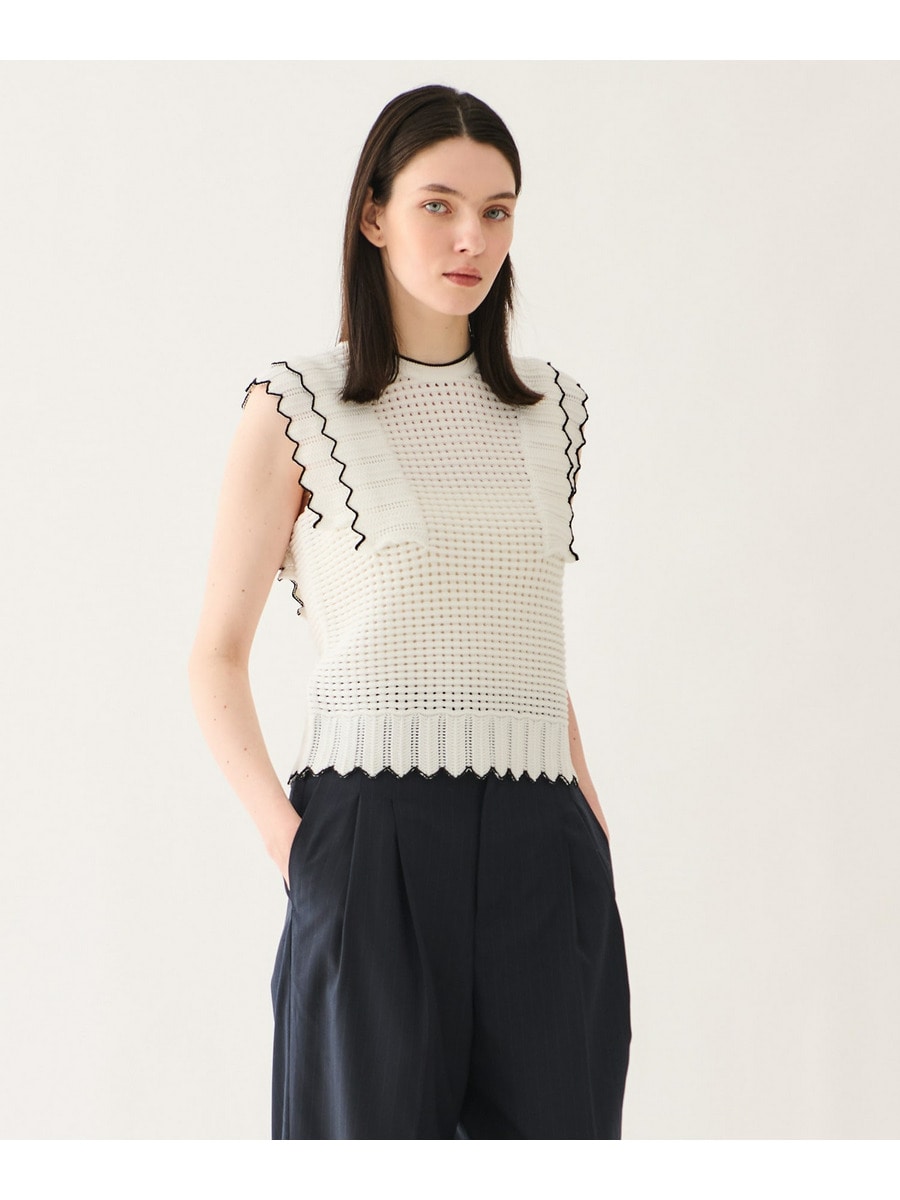 タックアイレットニット