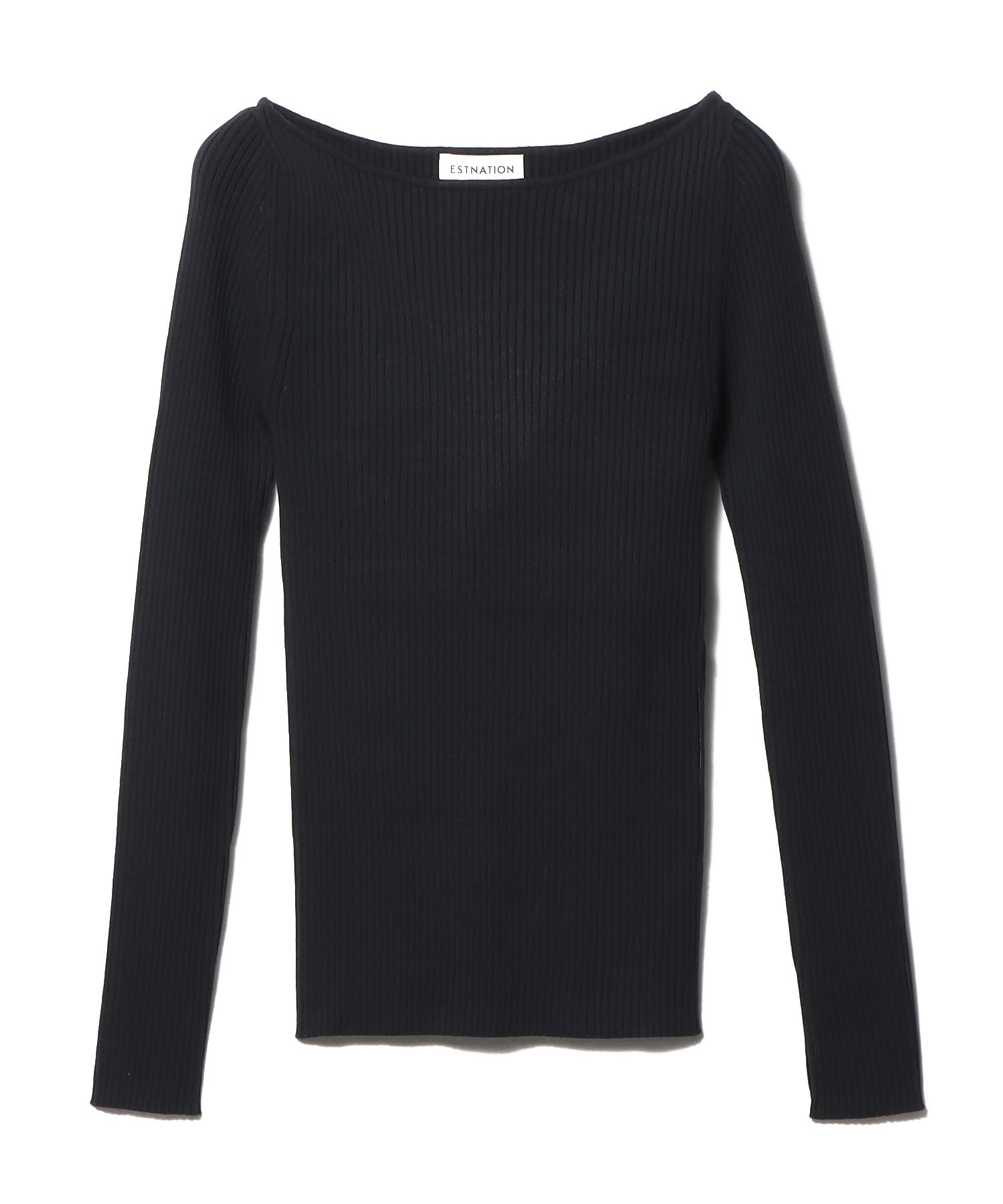 ボートネックニット