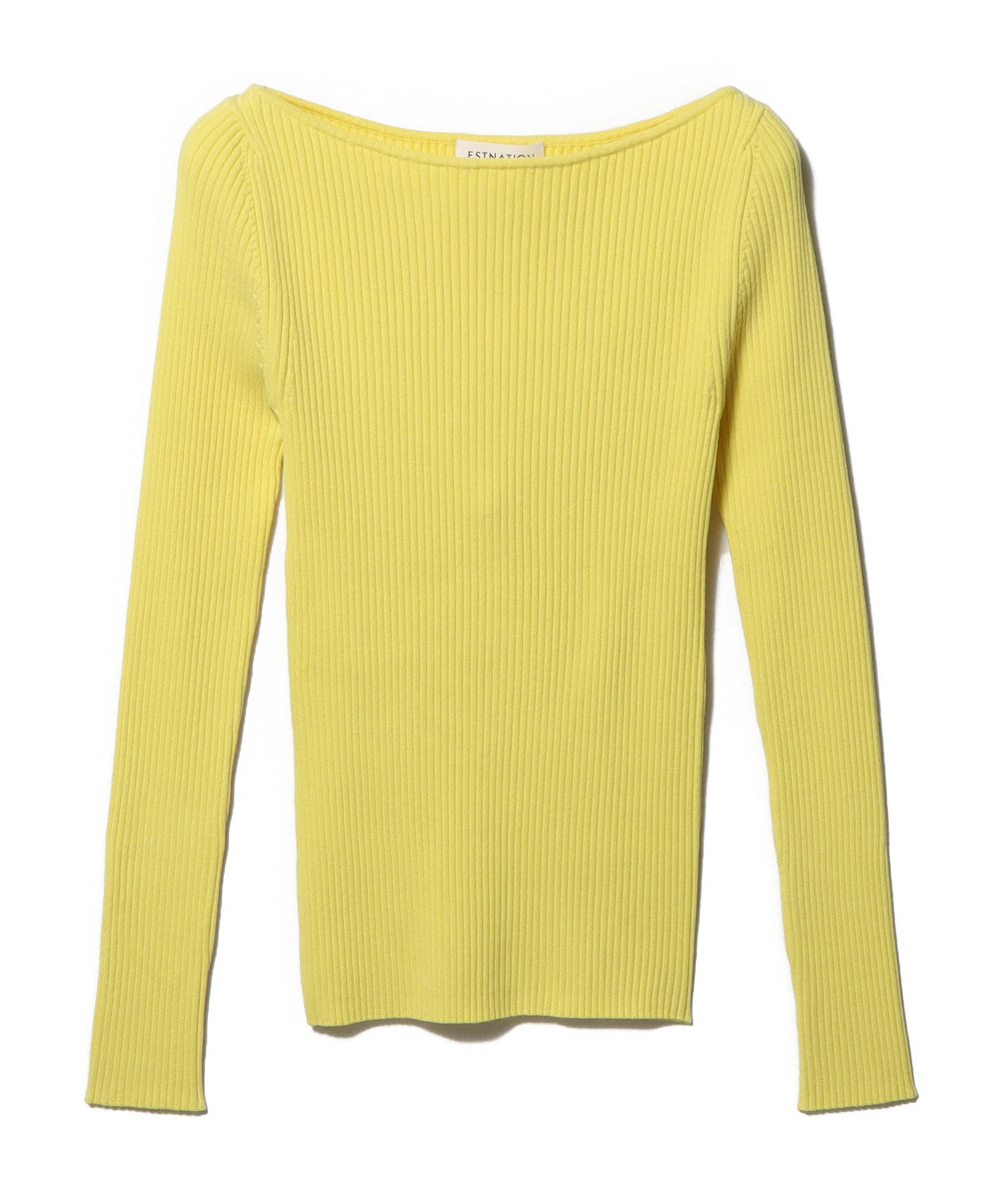 ボートネックニット