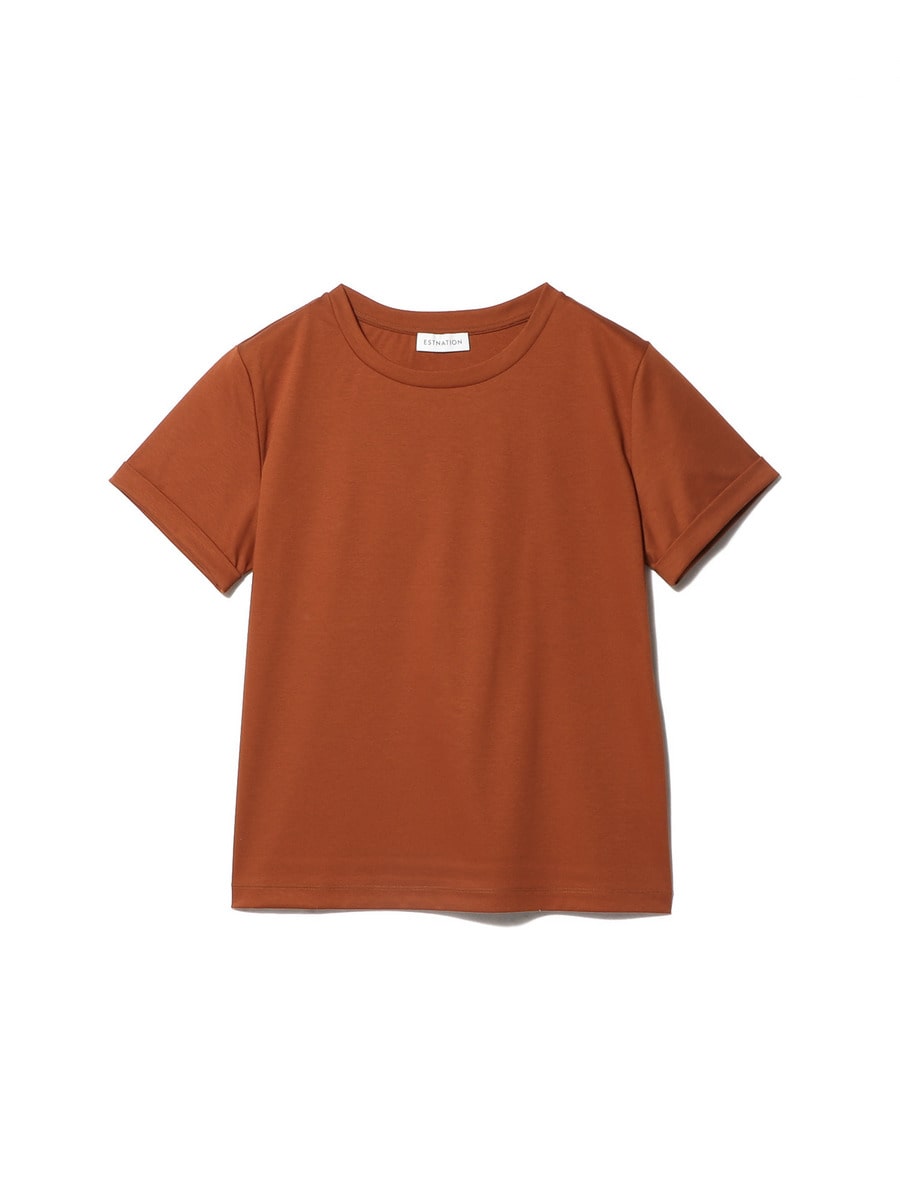 アルビニ コットンスムース ロールアップ Tシャツ