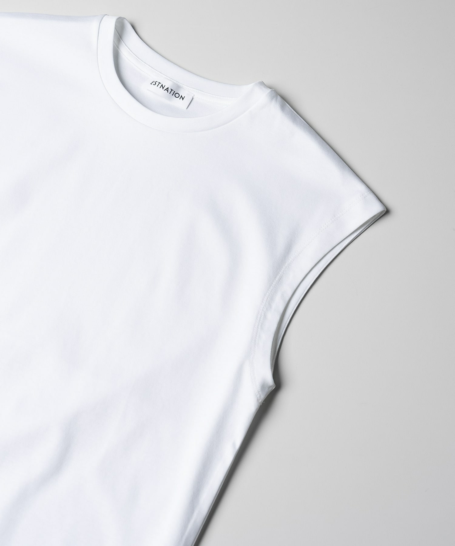 アルビニ コットンスムース ノースリーブ カットソー