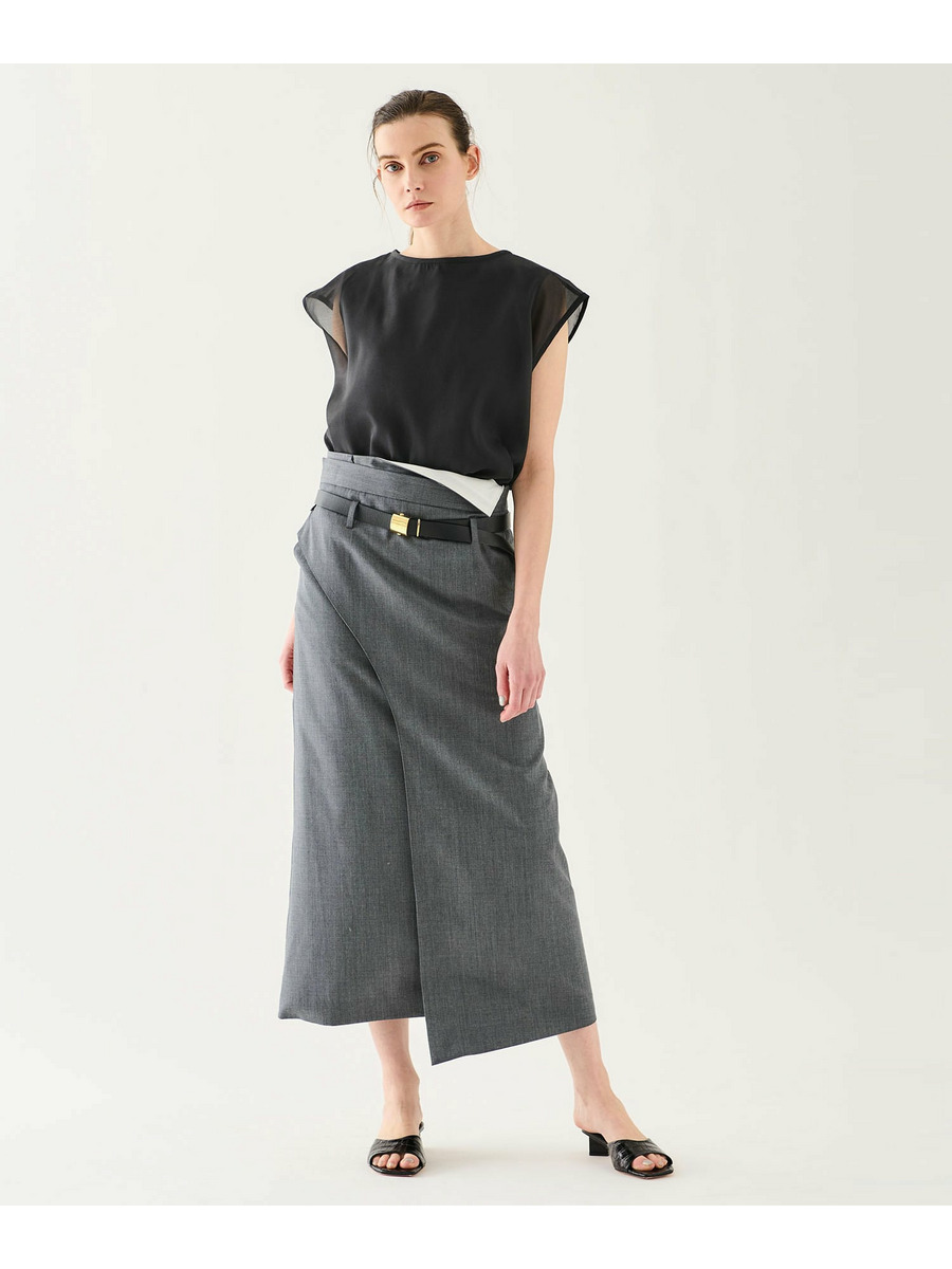 シフォンドッキング ノースリーブカットソー《EXCLUSIVE》