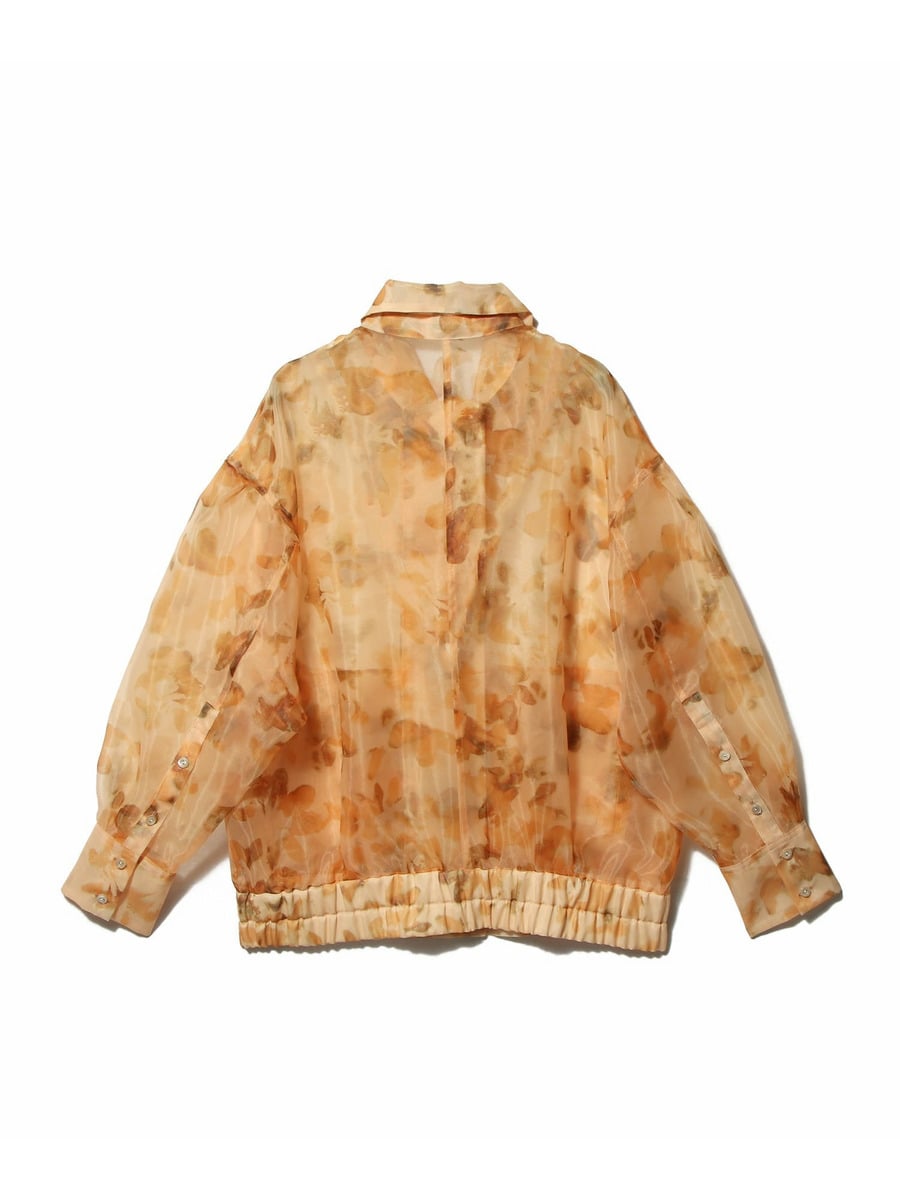 美品 COLUMN シアーチェックブルゾン コラム COLUMN / フラワーシアーシャツブルゾン｜ESTNATION ONLINE STORE