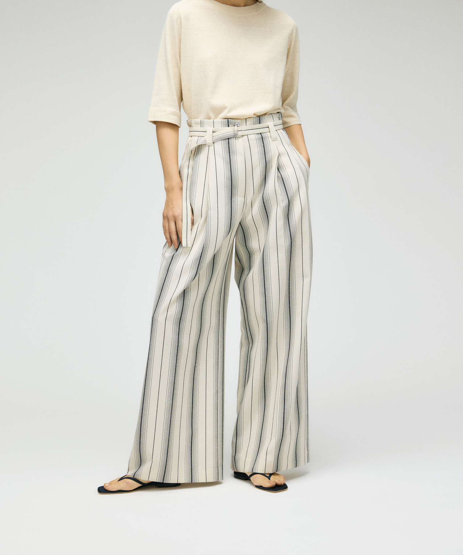 リネンライクパンツ