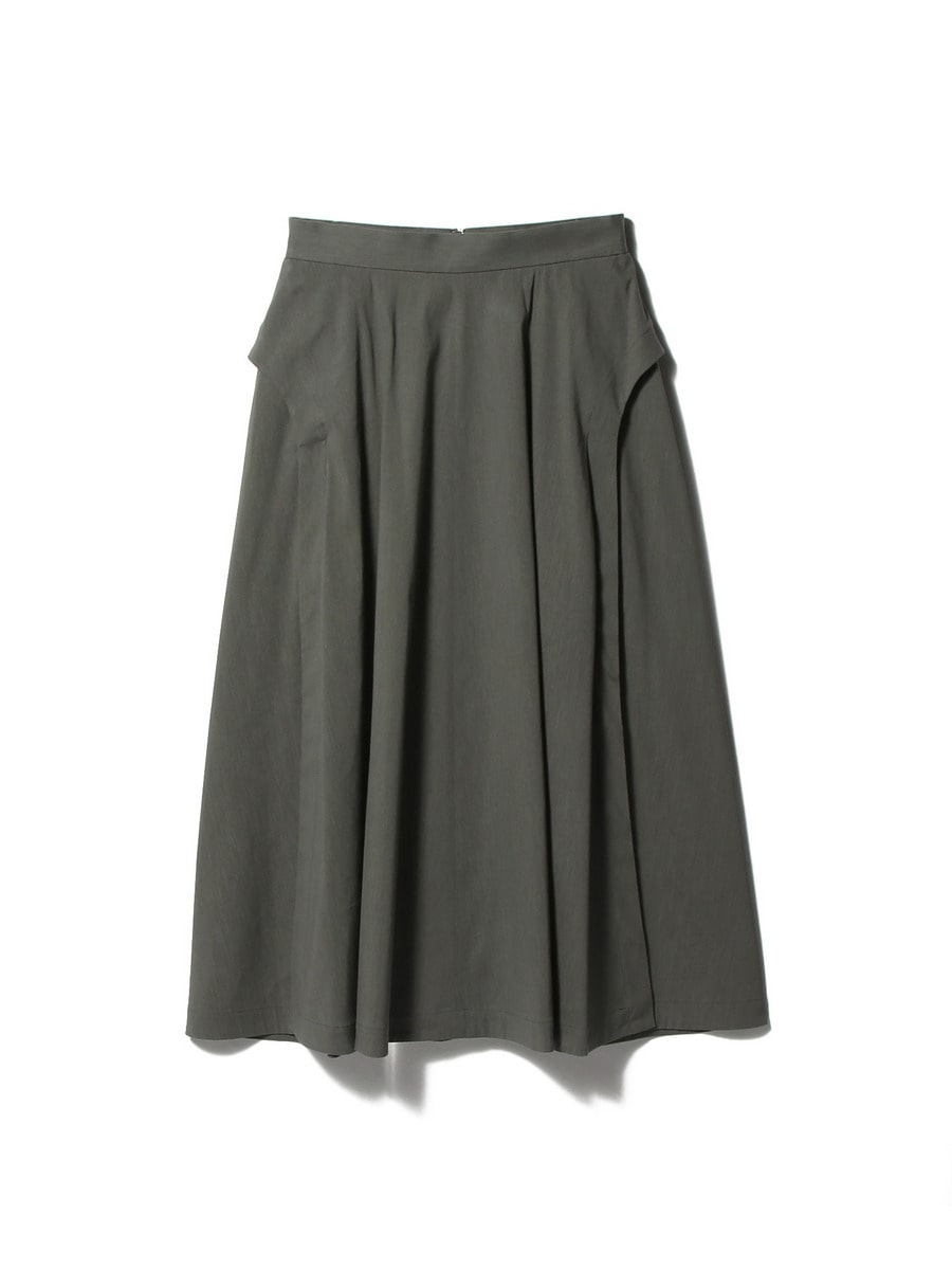 リネンライクフレアスカート