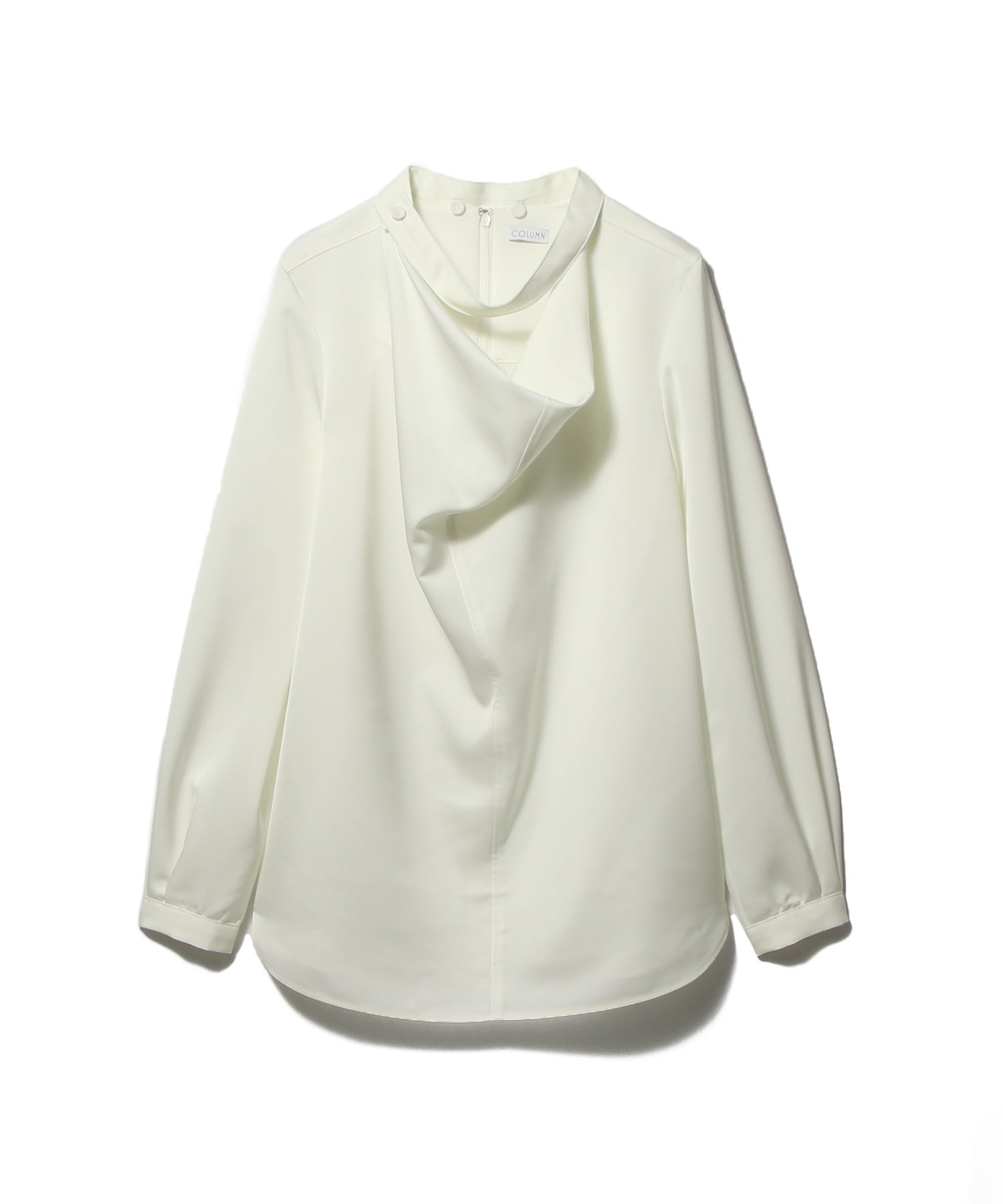 ネックドレープブラウス