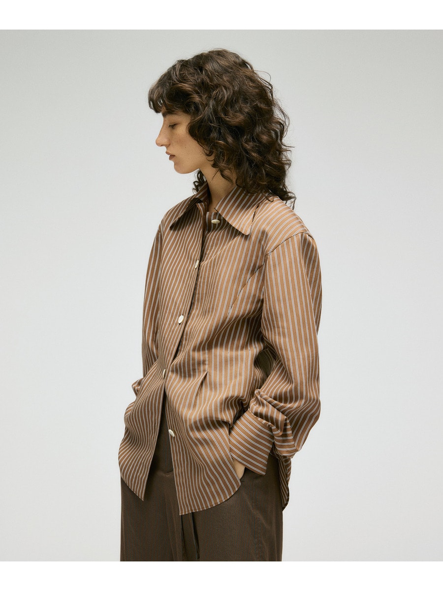 ストライプシェイプシャツ＜PERMANENT＞