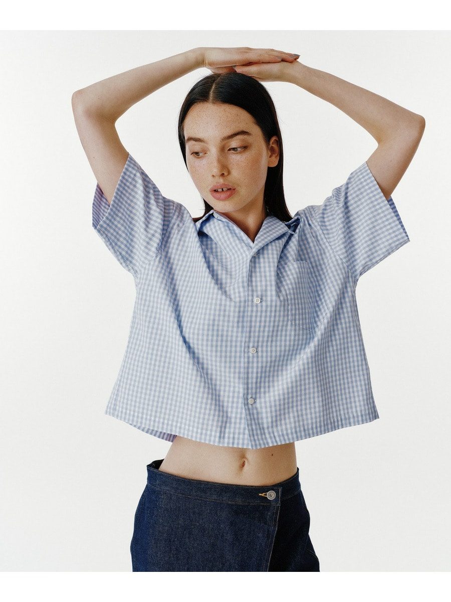 Check Box Open Collar Shirt