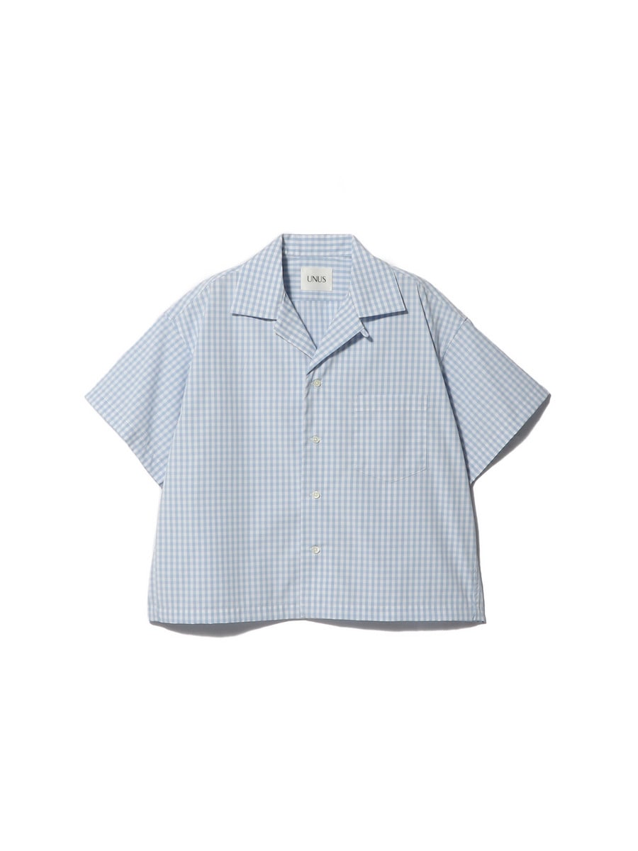 Check Box Open Collar Shirt