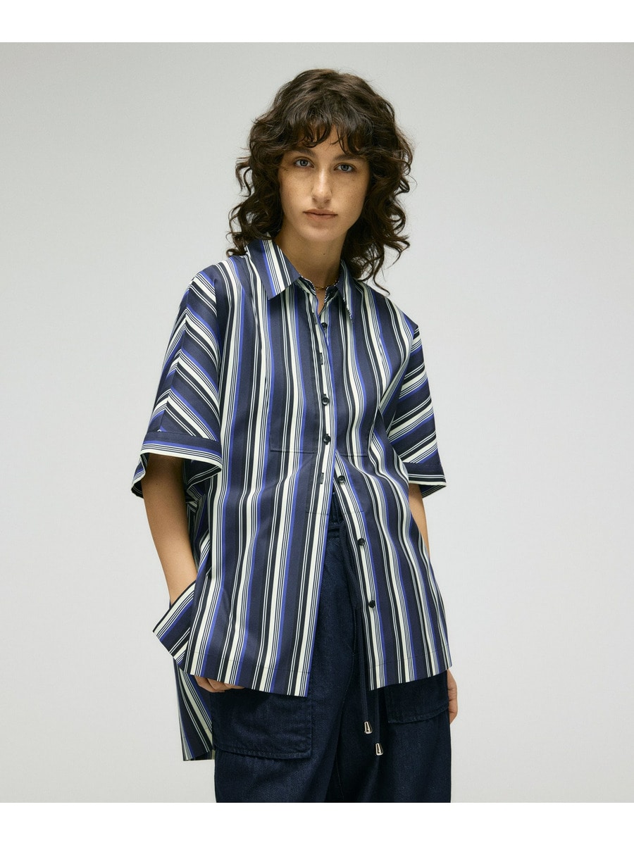 ショートスリーブ ストライプシャツ