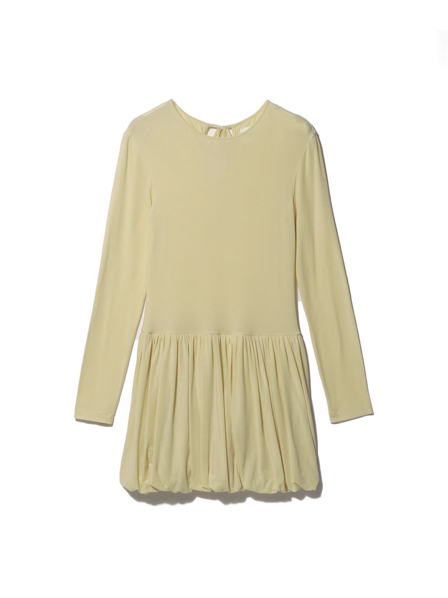 Balloon Hem Jersey Dress