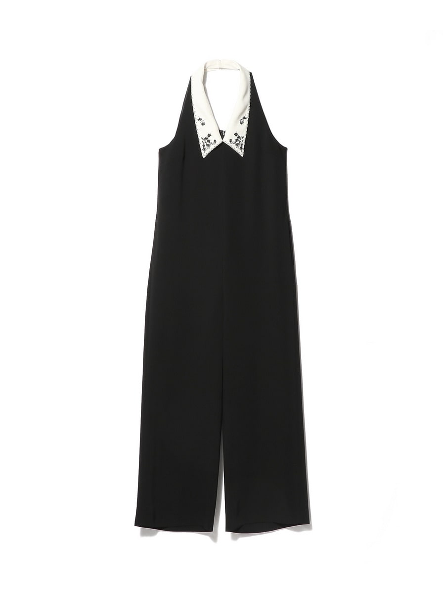 Embroidered Collar Jumpsuit