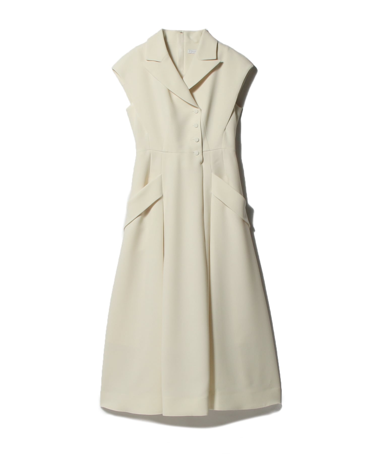 シェイプドノースリーブワンピース