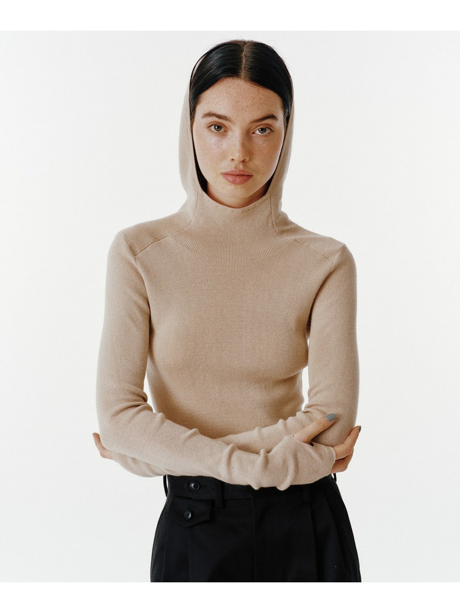 Hooded Knit Pullover
