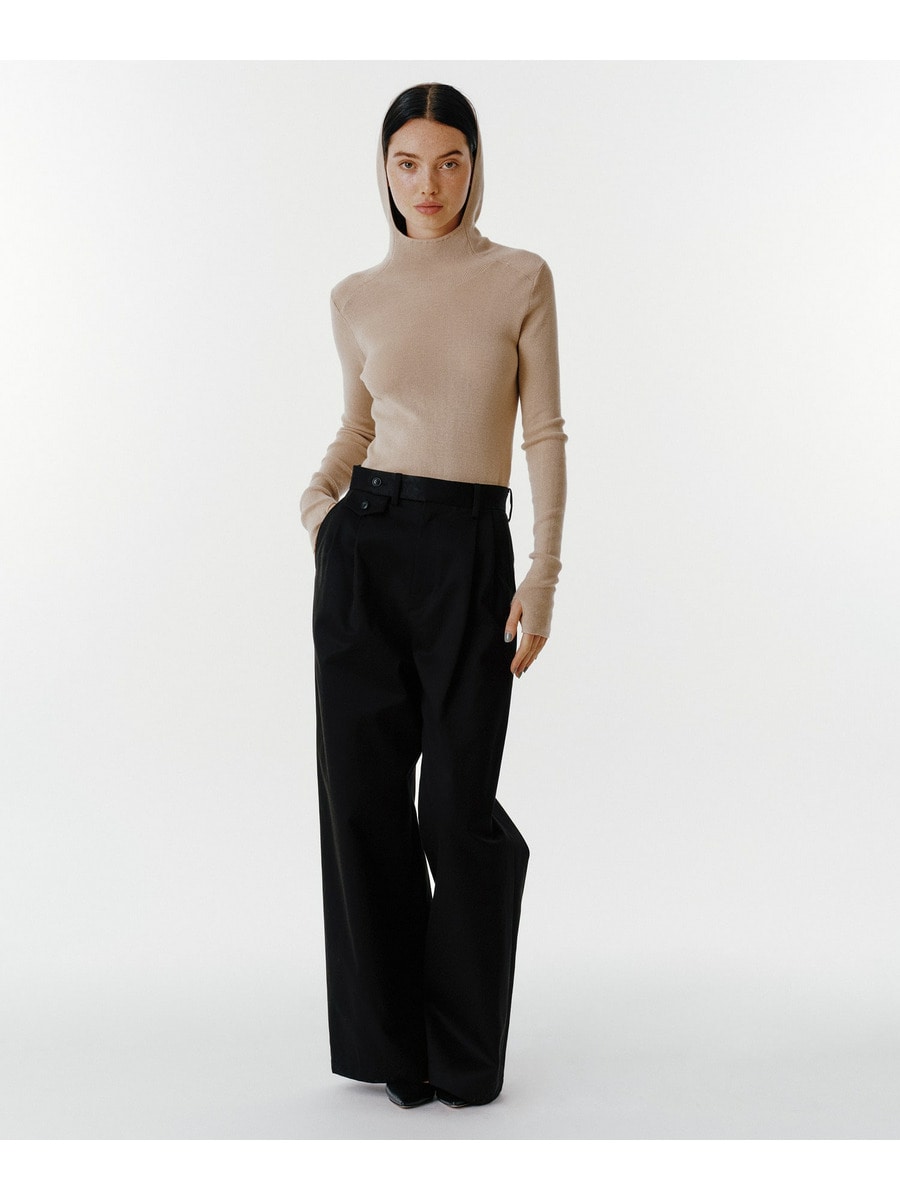 Hooded Knit Pullover