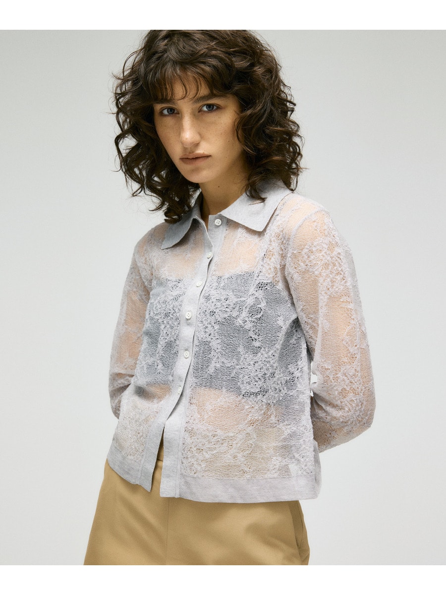 レースニットカーディガン＜PERMANENT＞