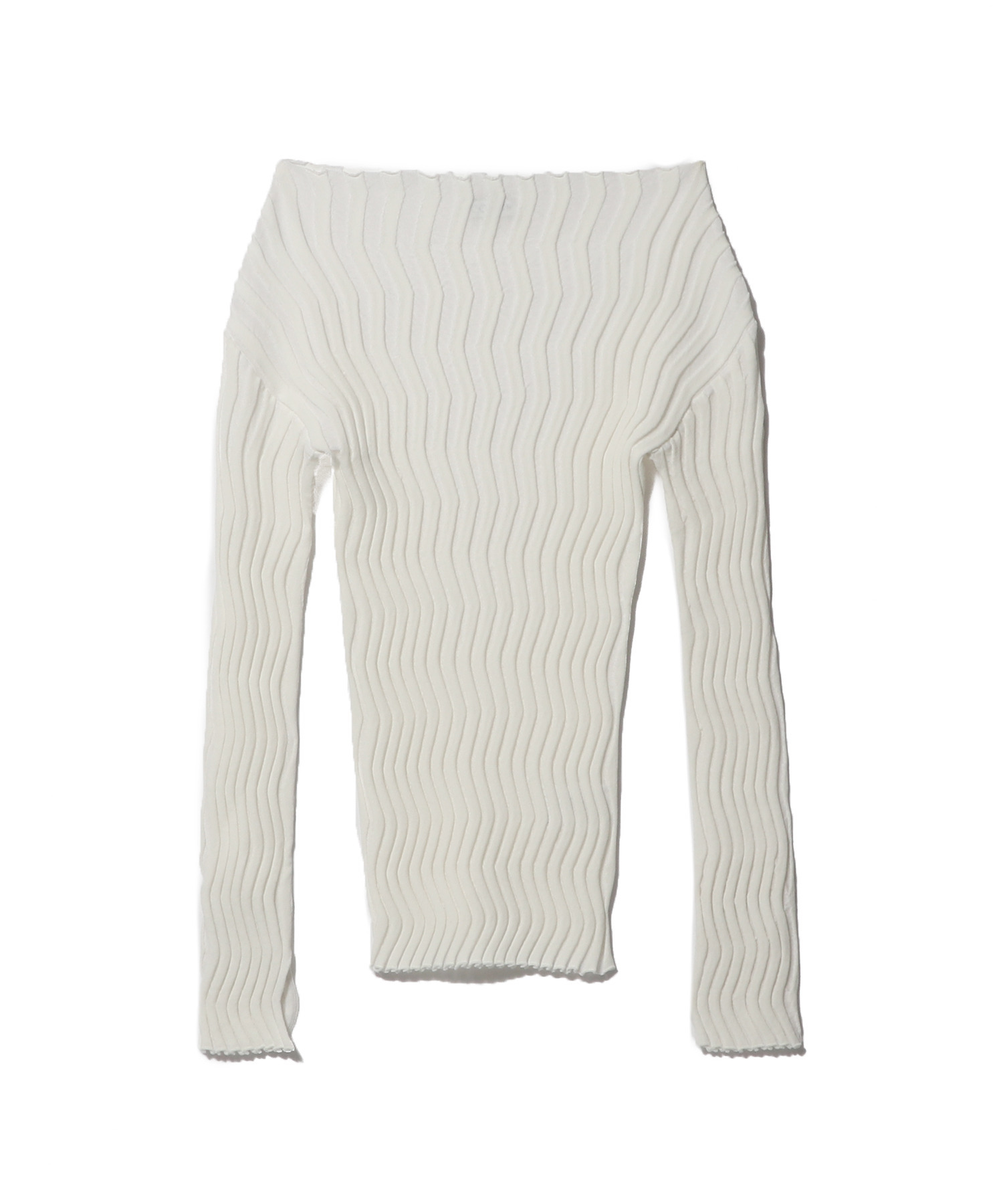 ウェーブボートニット