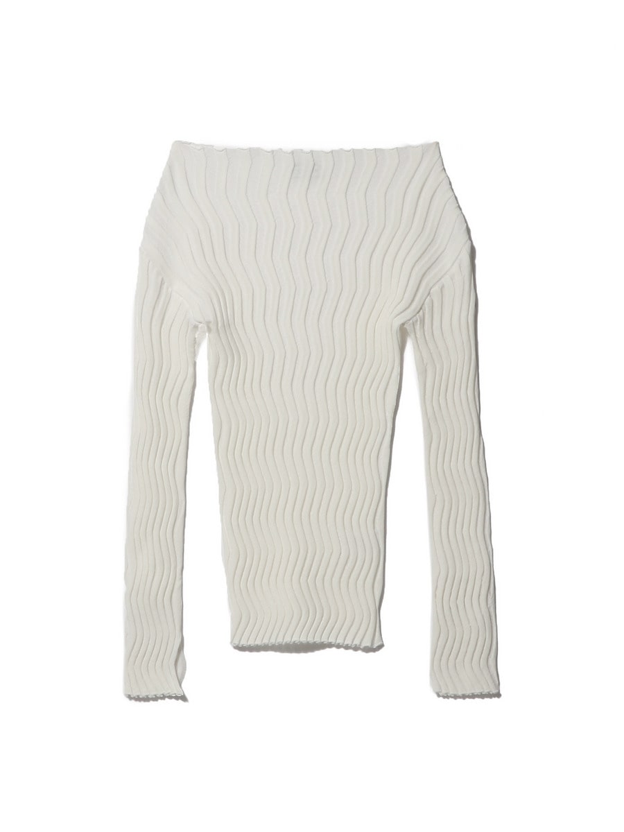 ウェーブボートニット