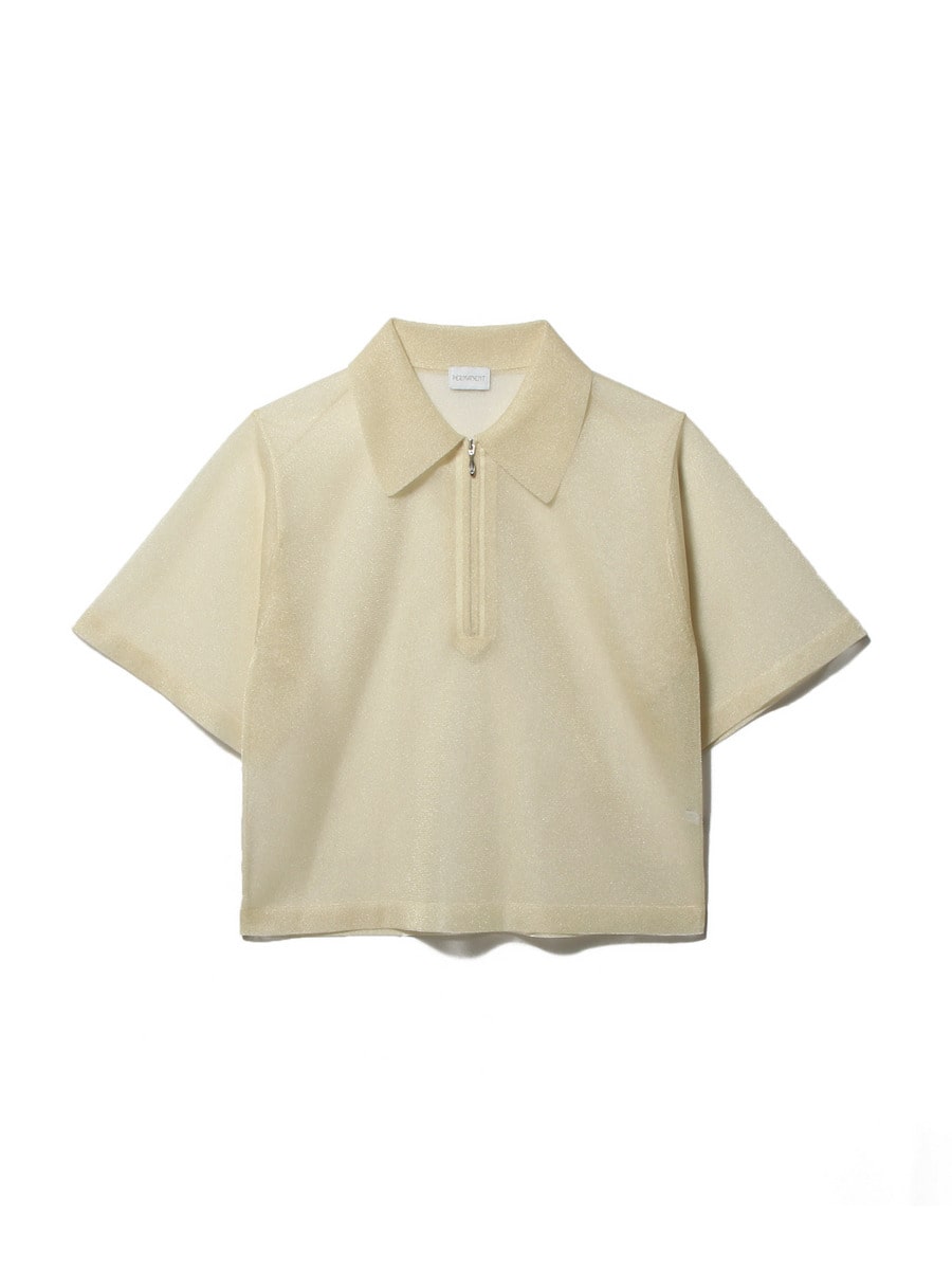 シアーラメ ジップアップニット＜PERMANENT＞