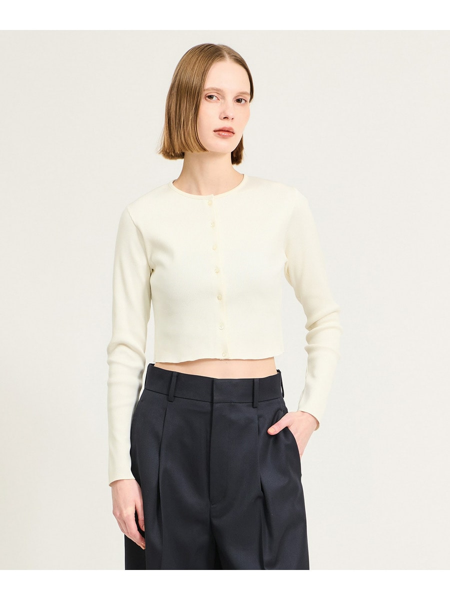 リブカーディガン