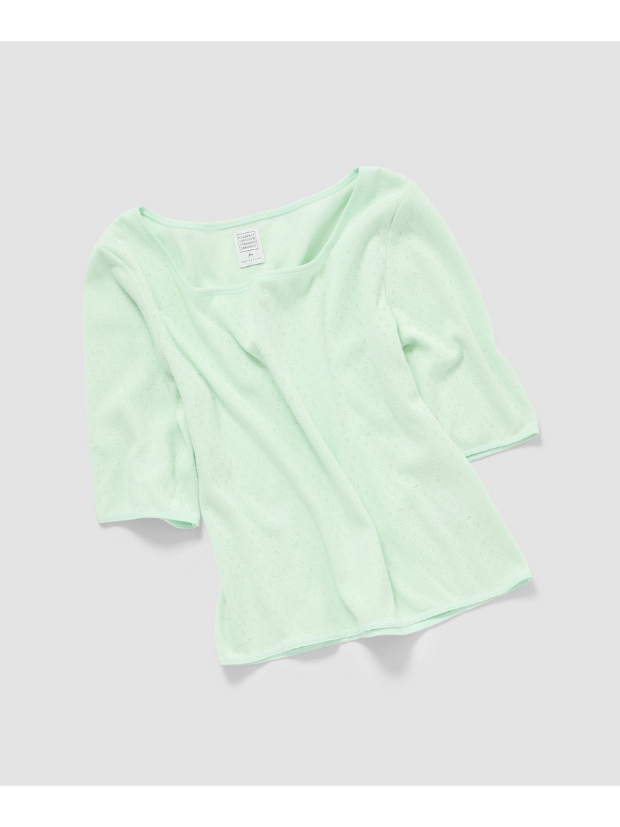 コットンシルクTシャツ