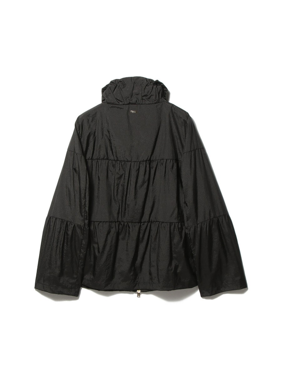 極美品★HERNO｜ラメニットスリーブ切替 ナイロンブルゾン ブラック 42 HERNO / ティアード ナイロンブルゾン｜ESTNATION ONLINE STORE